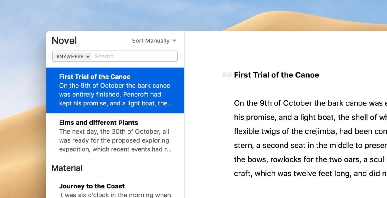 Ulysses: nejlepší textový editor pro spisovatele