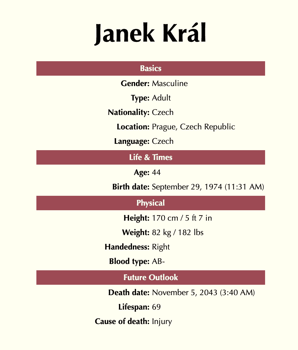 Janek Král – generátor jmen